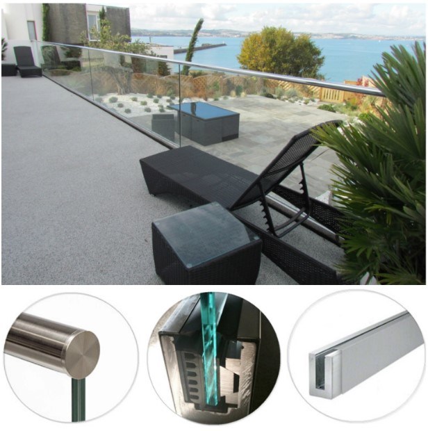 Frameless Glass Deck Railing Systems Glass Handrail System