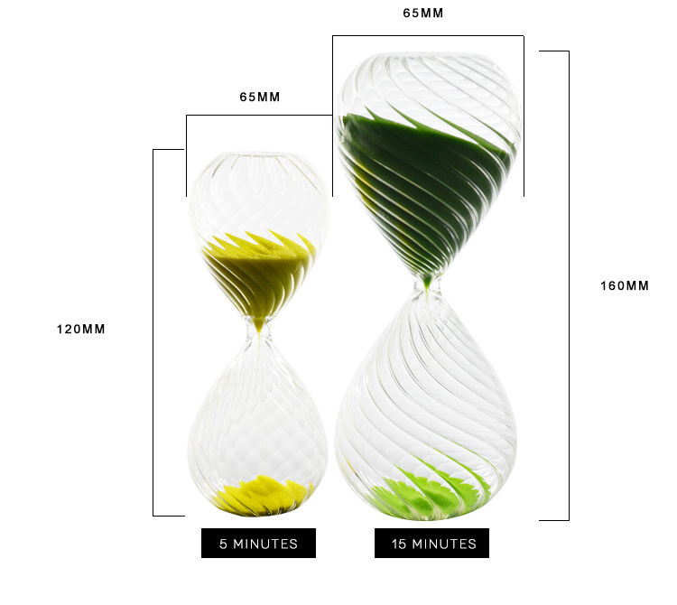 5 Minutes Colorful Sand Glass Clock Hourglass for Home Decor