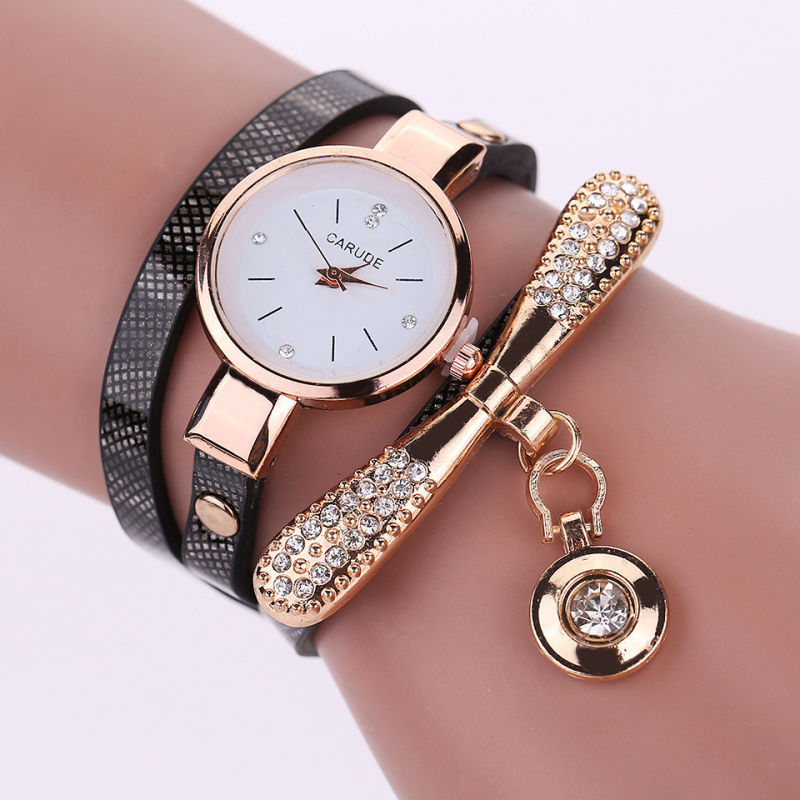 Brand Luxury Watch Women Gold Fashion Eye Crystal Bracelet Wristwatch Vintage Casual Dress Quartz Watch Ladies Clock Watch