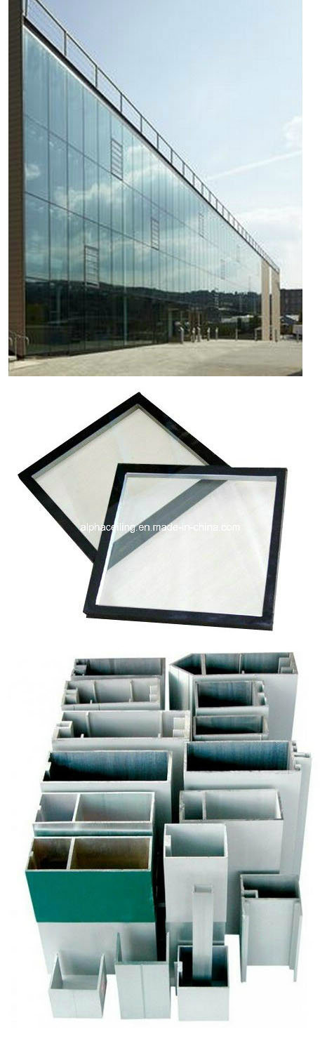 Decorative Outdoor Hidden Framing Coated Glass Curtain Wall Cladding