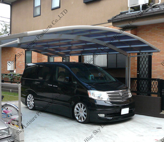 Hot Sale Canopy Steel Frame Canopy with PC Glass Roof (B910)