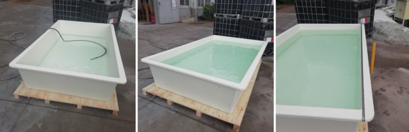 Latest Outdoor UV Protection Fiberglass FRP GRP Swimming Pool Water Tank