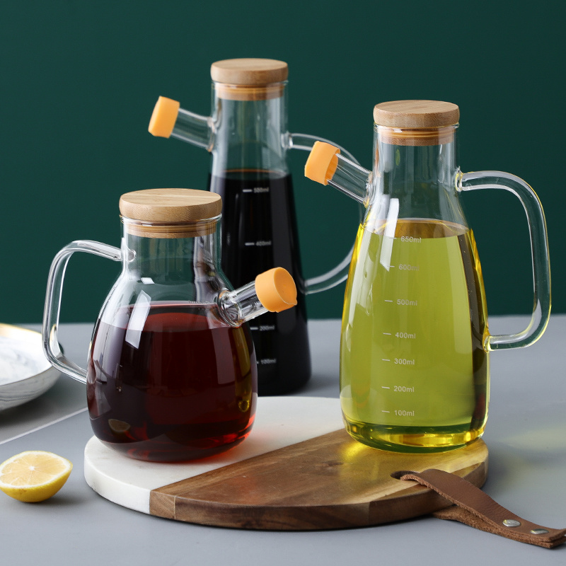 Kitchen Oil Bottle Kitchen Oil Pot Glass Kitchenware Glass Oil Pot