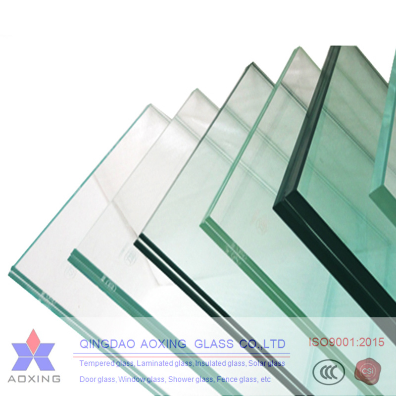 Durable Construction Glass Factory Manufactures Transparent Toughened Glass