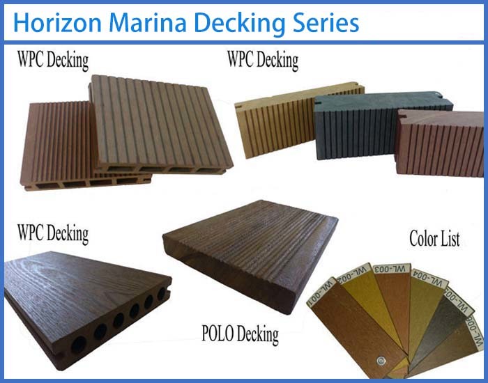 Wood Plastic Composite Floating Dock Plastic Pontoons Deck