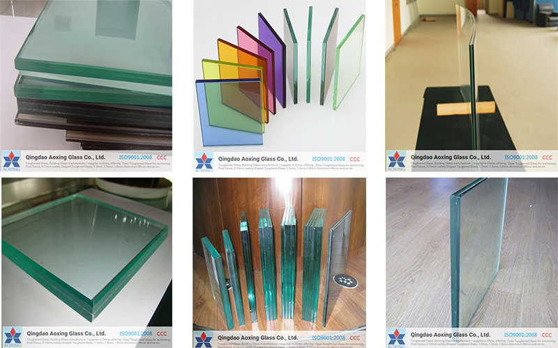 High Quality Safety Building Glass / Colored PVB Laminated Sheet Glass