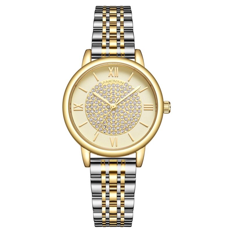 Wholesale Price Luxury Crystal Dial Women Wristwatch for Gift