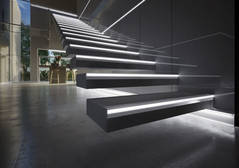 Aluminum Step Extrusion for Staircase Lighting