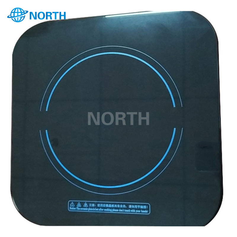 Black Printing Ceramic Glass for Induction Cooker