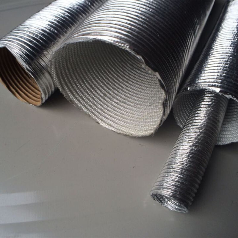 Fiberglass Reflective Heat Protection Aluminum Sleeving