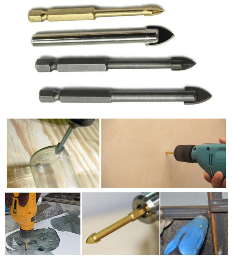 Glass Drill Bit with 1/4 Hex for Glass Tile Ceramic