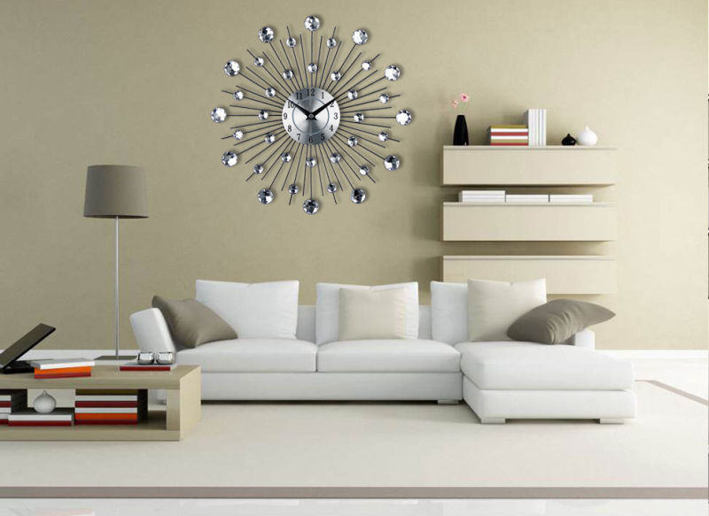 Creative Clock Crystal Living Room Decoration DIY Wall Clock
