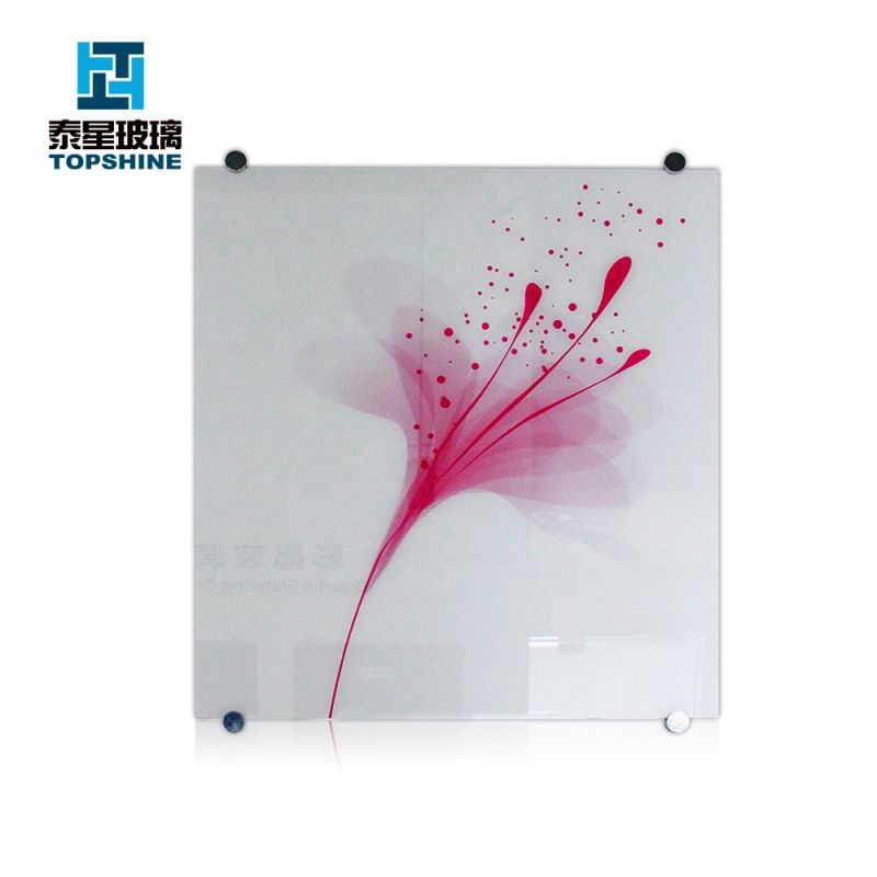 High Quality Curved Silk Screen Printing Colored Glittering Glass for Refrigerator Air Conditioner