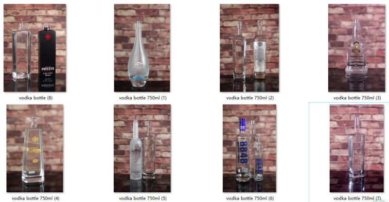 UV Coated Glass Bottles/ UV Printed Glass Bottle