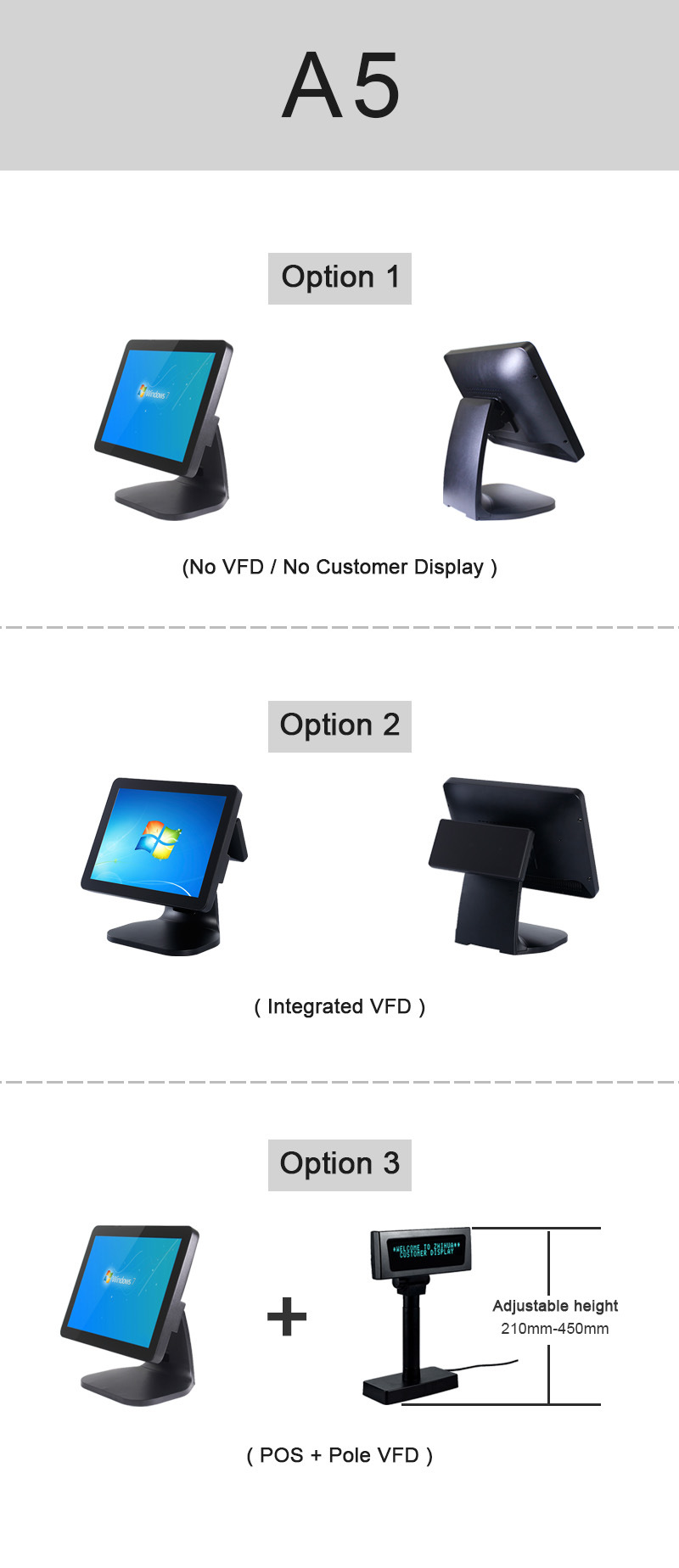 15" Capacitive Touch J1900 All in One POS System