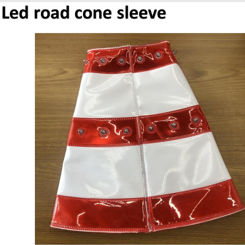 High Reflective Strap Traffic Cone LED Sleeve