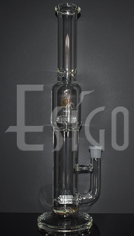 Esigo 18" Tall Glass Splash Guard Wig Wag Water Pipe