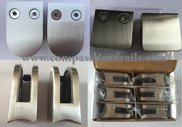 Stainless Steel Railing Glass Clamps Fitting for Balcony Deck