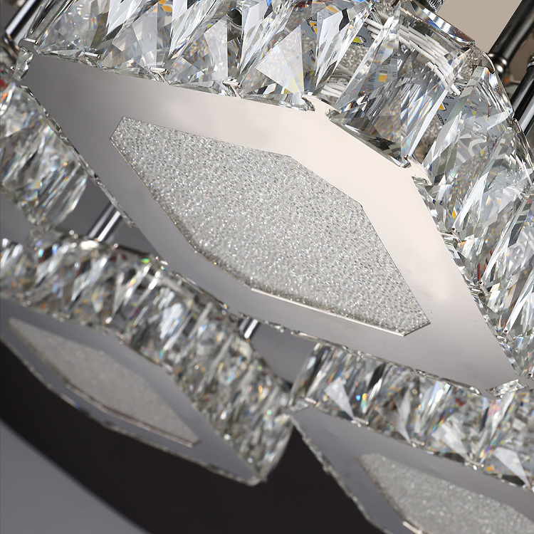 Lighting Crystal Pendant Ceiling Lamp Glass Cover
