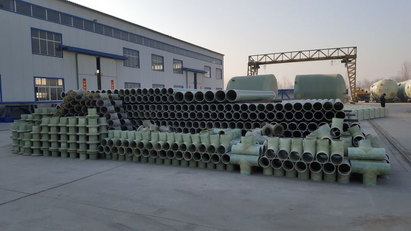 Fiber Reinforced Plastic Fiber Glass FRP Pipe Tube Cylinder for Chemical Solution or Water