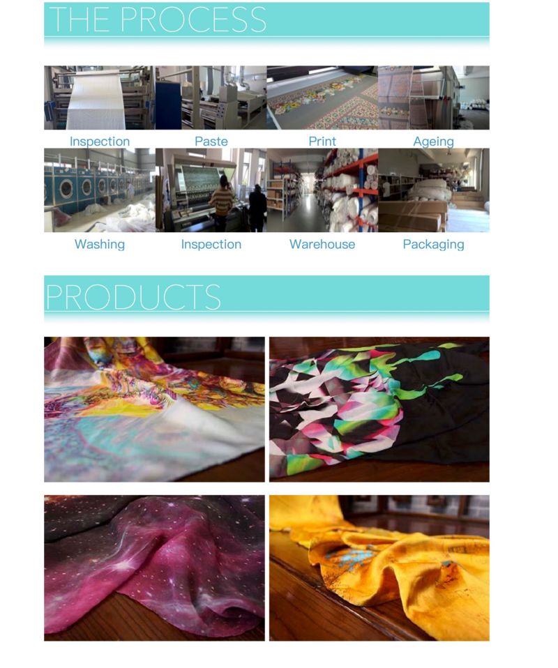 Top Quality and Cheap 100% Silk, Digital Printed Silk