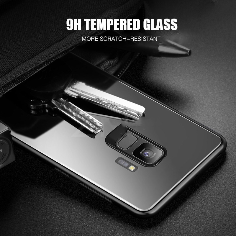 Tempered Glass Phone Case Phone Cover for Samsung Galaxy Phones