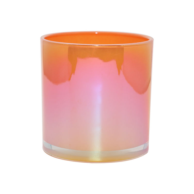 Silver Geometric Glass for Candle Christmas Glass Jars