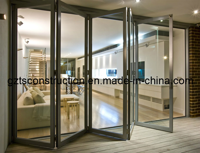 Thermal Break Aluminum Alloy Door&Double Glazed Glass Energy Efficience/Decorative Aluminum Door (TS-045)