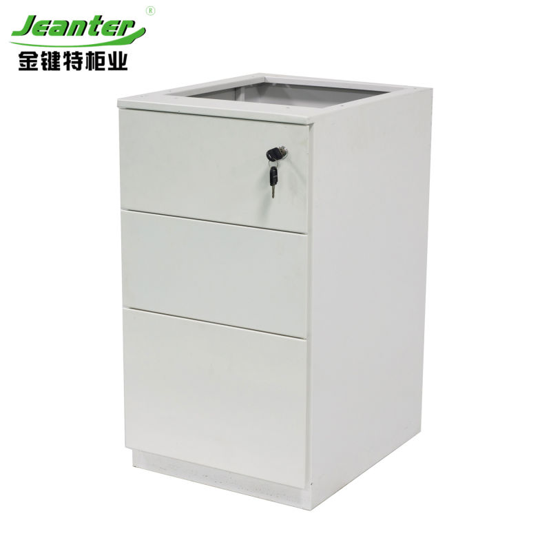 Curved Shape Front Panels Three Drawers Cabinet