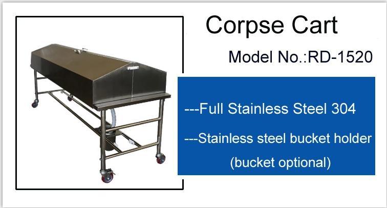 Top Quality Optional Cover for Hospital Mortuary Trolley Cadaver Trolley