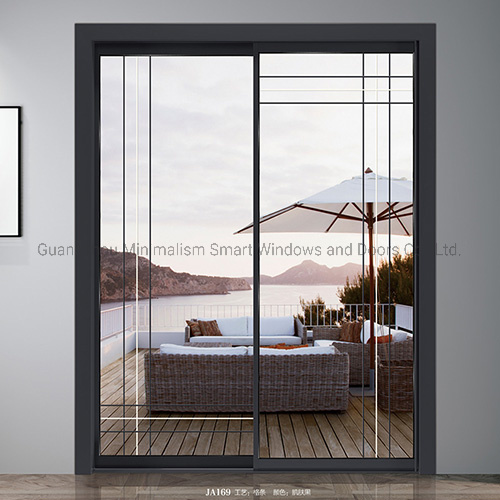 Aluminium Glass Sliding Door Narrow Frame /Frameless for Modern House