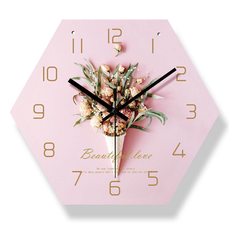 Hot Sale Creative Fashion Acrylic Wall Clock Organic Glass Clock