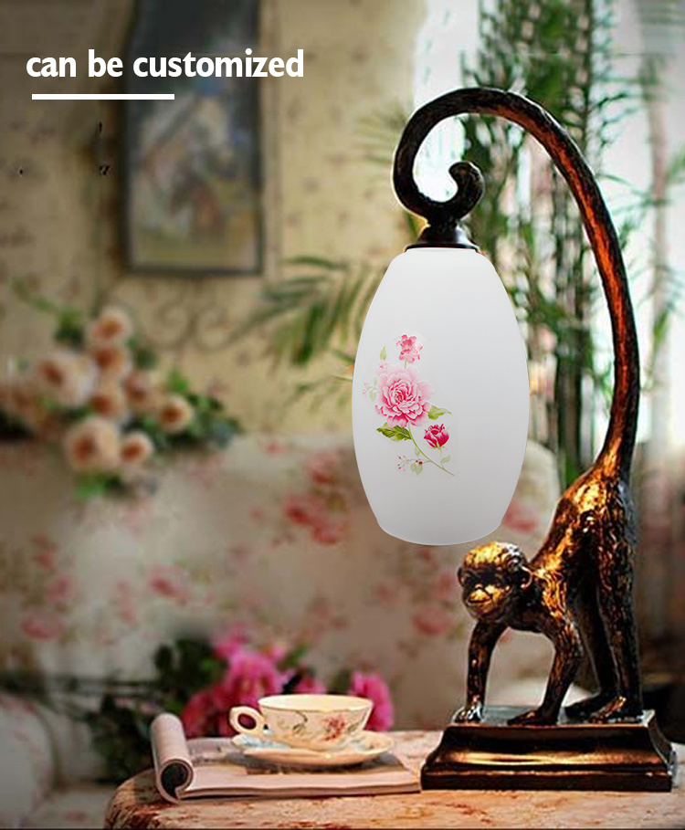 Blown Oval Opal White Glass Shade for Lighting Decoration