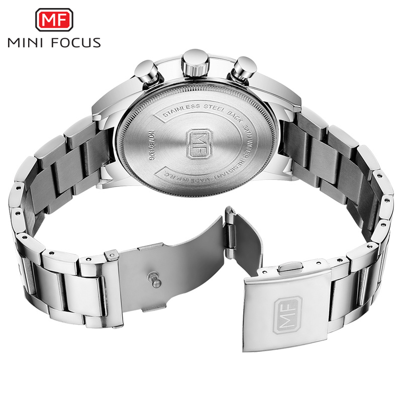 Mini Focus Skeleton Mineral Glass OEM Men Quartz Wrist Watch