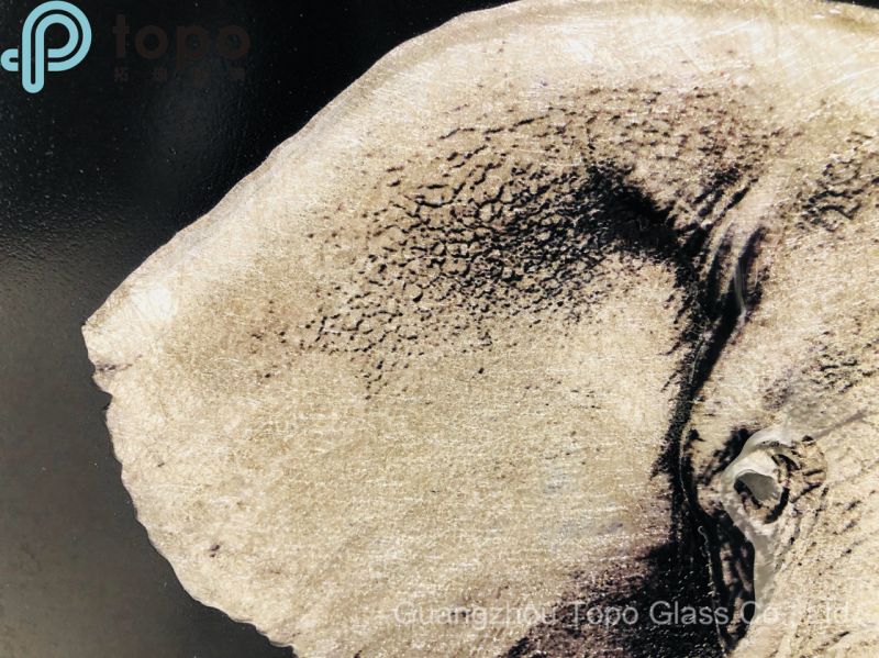 3D Lifelike Elephant Glass Painting on Low Iron Glass (MR-YB6-2038)