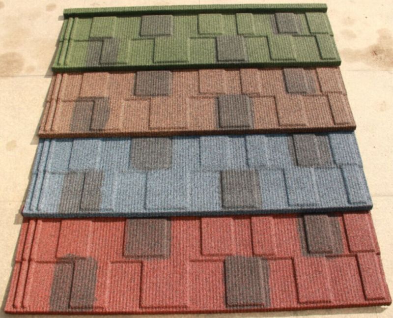 Metal Coating Stone Roof Tile Coated Stone Roofing Tile with Good Price