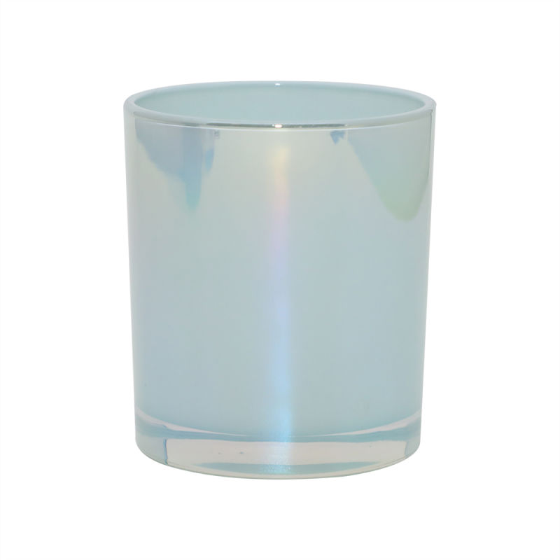 Silver Geometric Glass for Candle Christmas Glass Jars