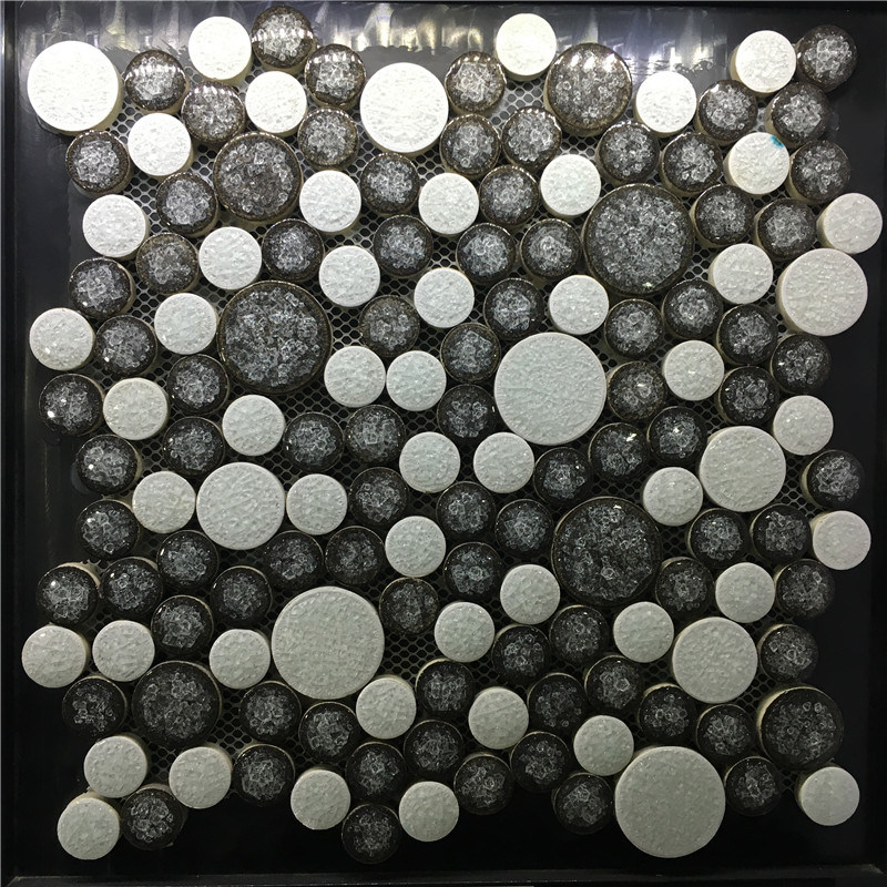 Foshan Factory White and Black Ceramic Decorative Mosaic for Hotel