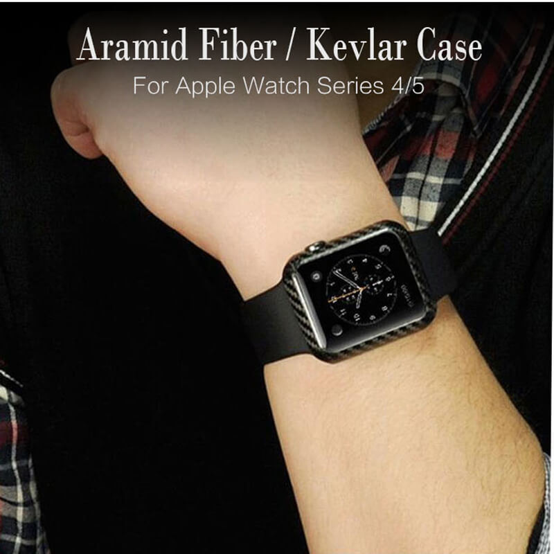 Scratchproof Carbon Fiber Frame Cover for Apple Watch Series