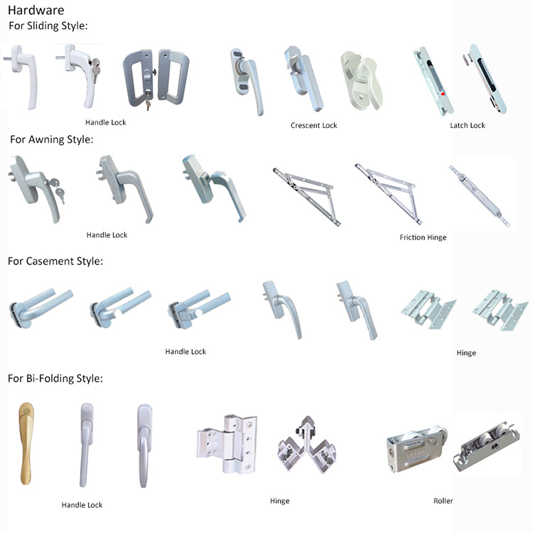 UPVC/PVC Window Slidng Window Plastic Window with Green Glass