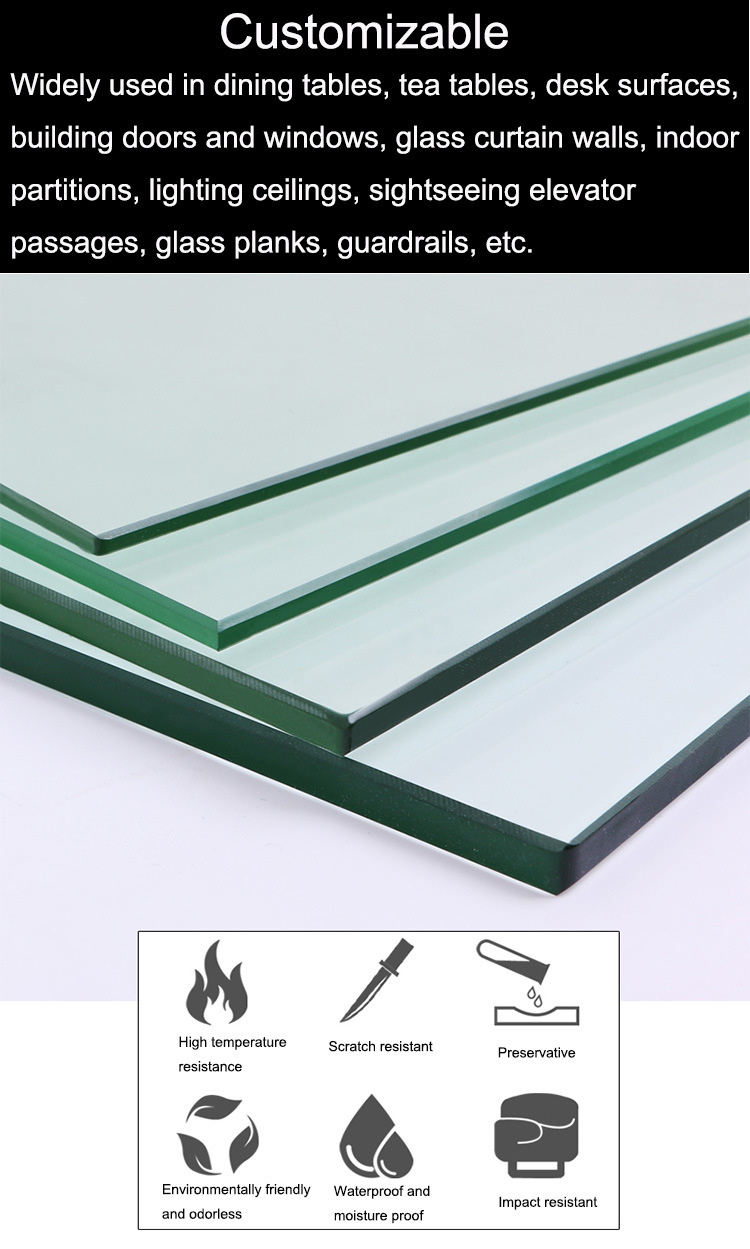 Clear Float Glass/Toughened Laminate&#160; Glass&#160; Floor/Colored Reflective Patterned Glass