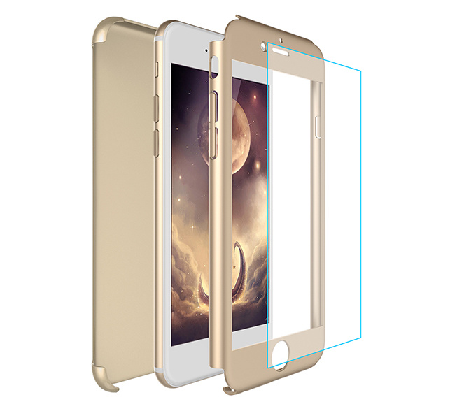360 Full Protection Mobile Phone Case with Temper Glass Protector