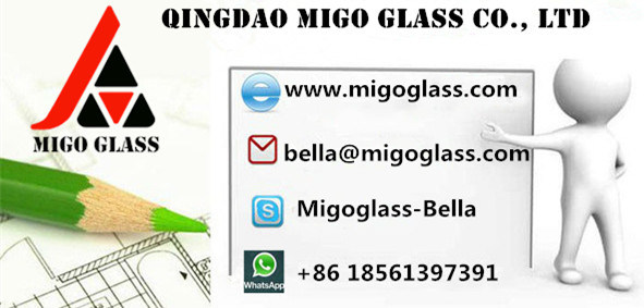 Clear Dark Blue Anti-Reflective Safety Tinted Tempered Laminated Glass