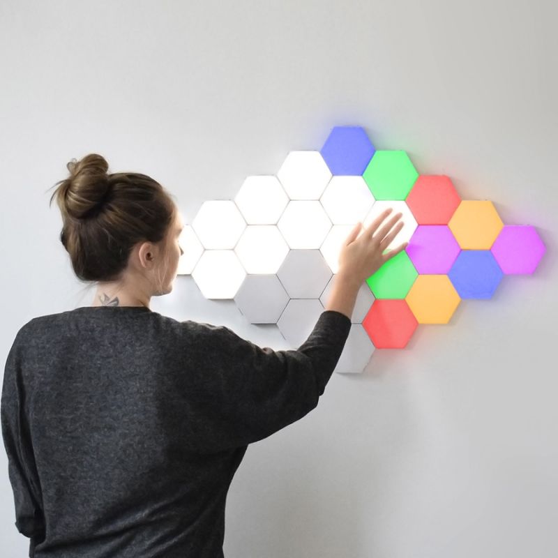 Magnetic Decoration DIY Smart Touch Sensitive Hexagonal Night Light