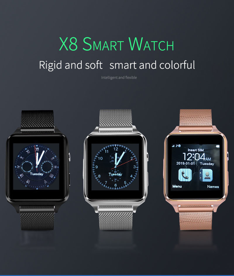 Bluetooth Smart Watches Touch Screen Bluetooth Smart Watch with Camera