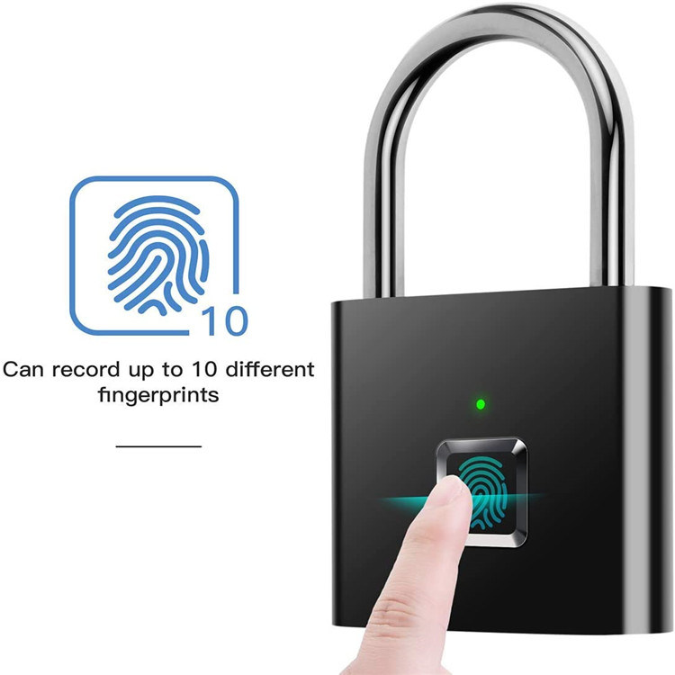 Smart Fingerprint Padlock Keyless Anti-Theft Luggage Suitcase Bag