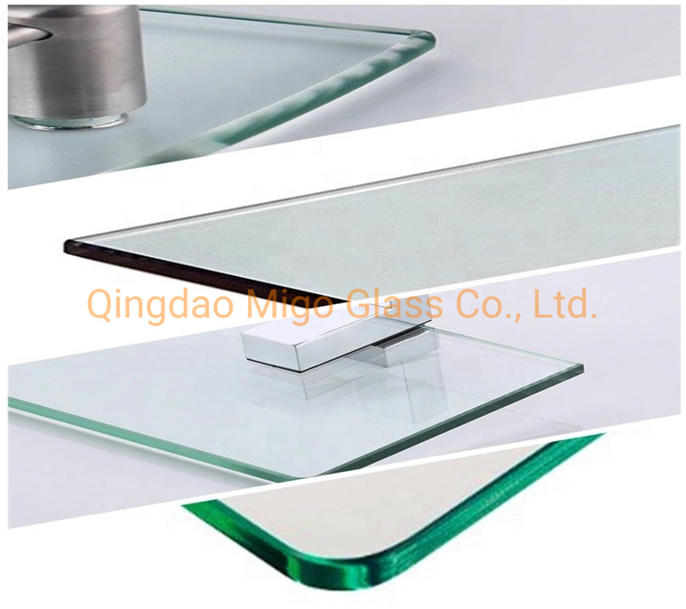 Floating Glass Corner Shelves Curved Glass Shelf Decorative Glass Shelves for Sale
