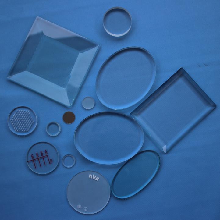 Round Shape Toughened Safety Front Borosilicate Glass, Ar/AG/Af Glass
