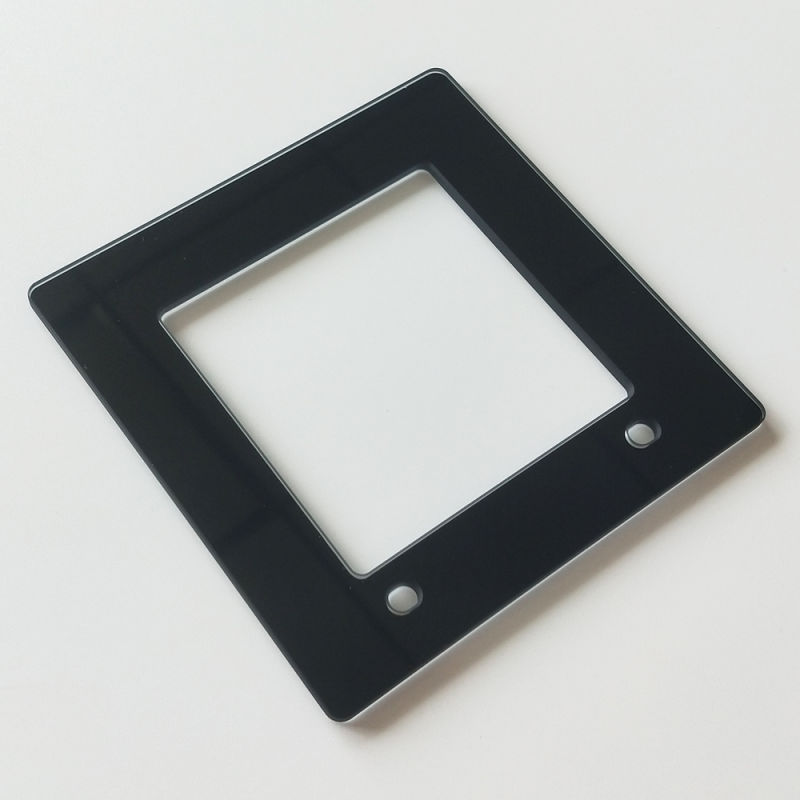 2mm Black Printed Glass Dimmer Light Switch Toughened Glass
