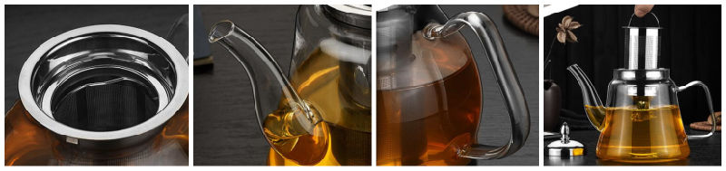 Pyrex Tea Pot High Borosilicate Glass Teapot Heat Resistant Glass Teapot
